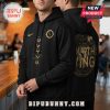 Black hoodie with gold 'Fourth Wing' text and dragon graphic, plus a small 'GR' crest! Trendy fantasy apparel!