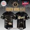 Black & Gold Fourth Wing Baseball Jersey! Features dragon scales and quote text from the book series!