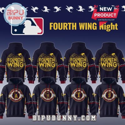 Fourth Wing Night Baseball Theme Premium Graphic Hoodie