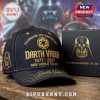 Black hat featuring Darth Vader 50th Anniversary design with text and Imperial symbol, next to matching box.!