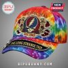 Tie-dye hat with Grateful Dead logo, 'EST. 1965', and 'The Long Strange Trip' on a zipper!
