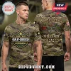 Camo Harley-Davidson tee: front shield 'MOTOR HARLEY-DAVIDSON CYCLES', USA flag, 'U.S. ARMY' star. Back: vintage 42WLA motorcycle, 'BATTLE READY MILITARY', 'LIVE FREE RIDE FREE'!
