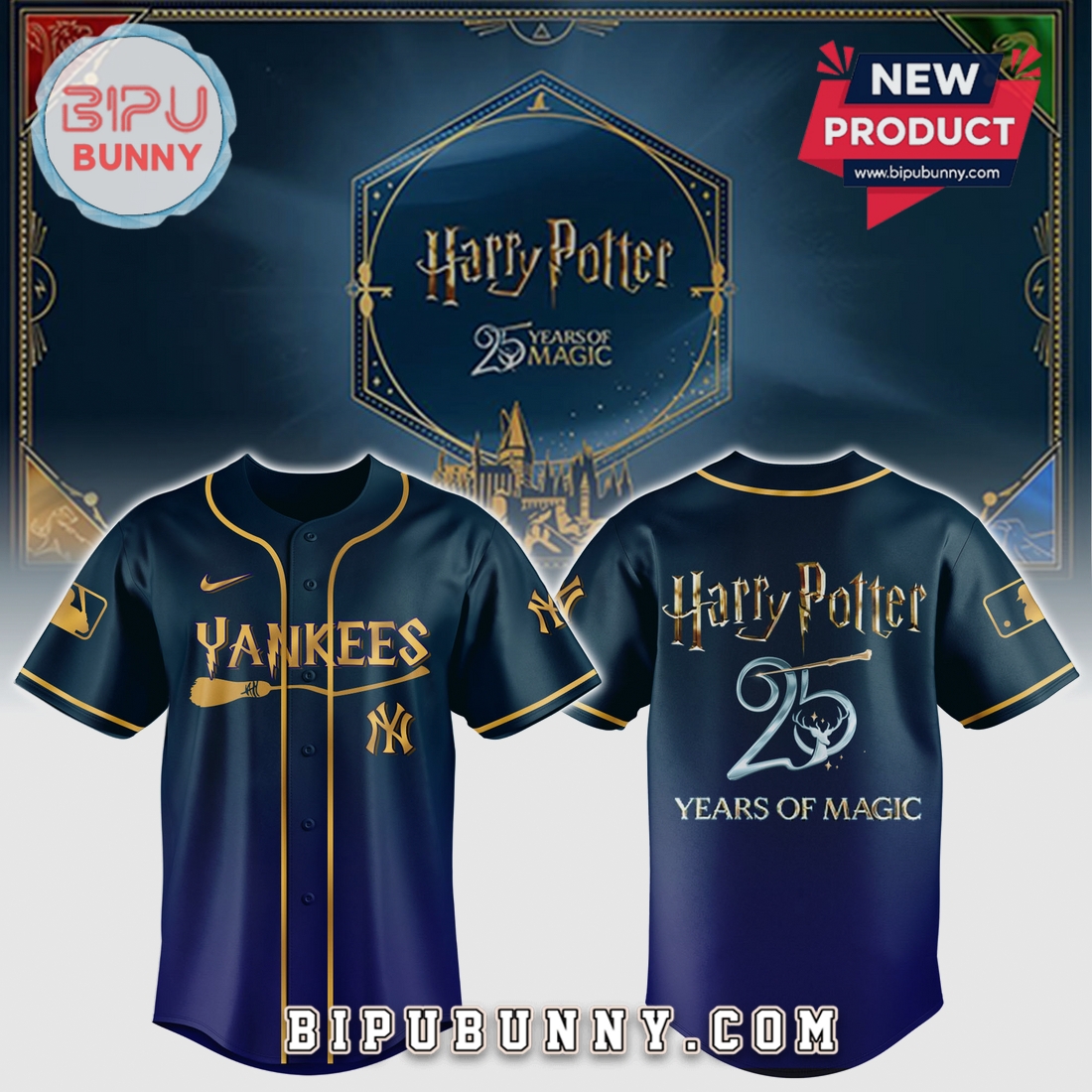 Harry Potter 25 Years Magic MLB Teams Baseball Jersey Harry Potter 25 Years Magic MLB Teams Baseball Jersey