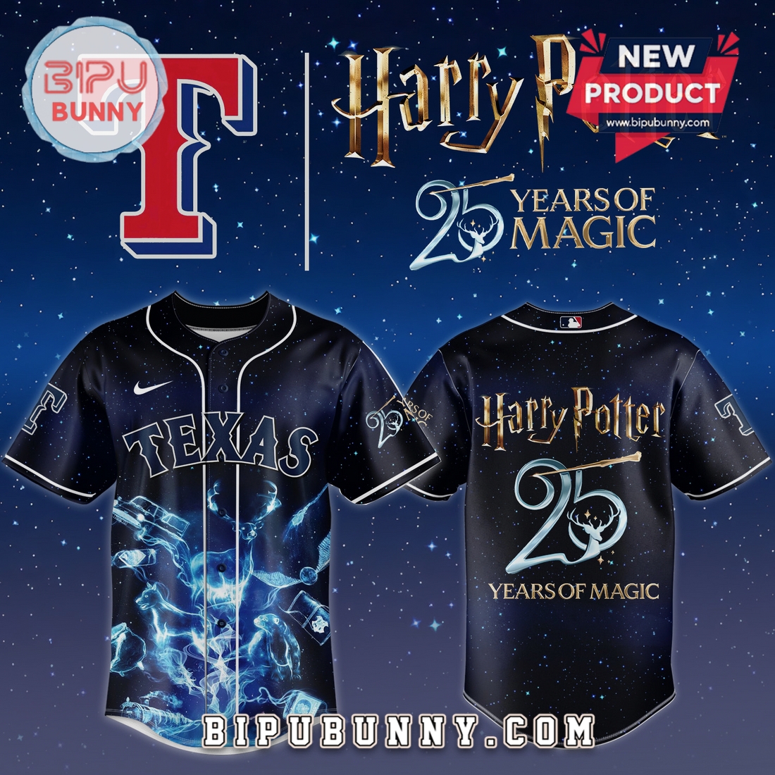 Harry Potter 25 Years of Magic MLB Team Limited Edition Baseball Jersey Harry Potter 25 Years of Magic MLB Team Limited Edition Baseball Jersey