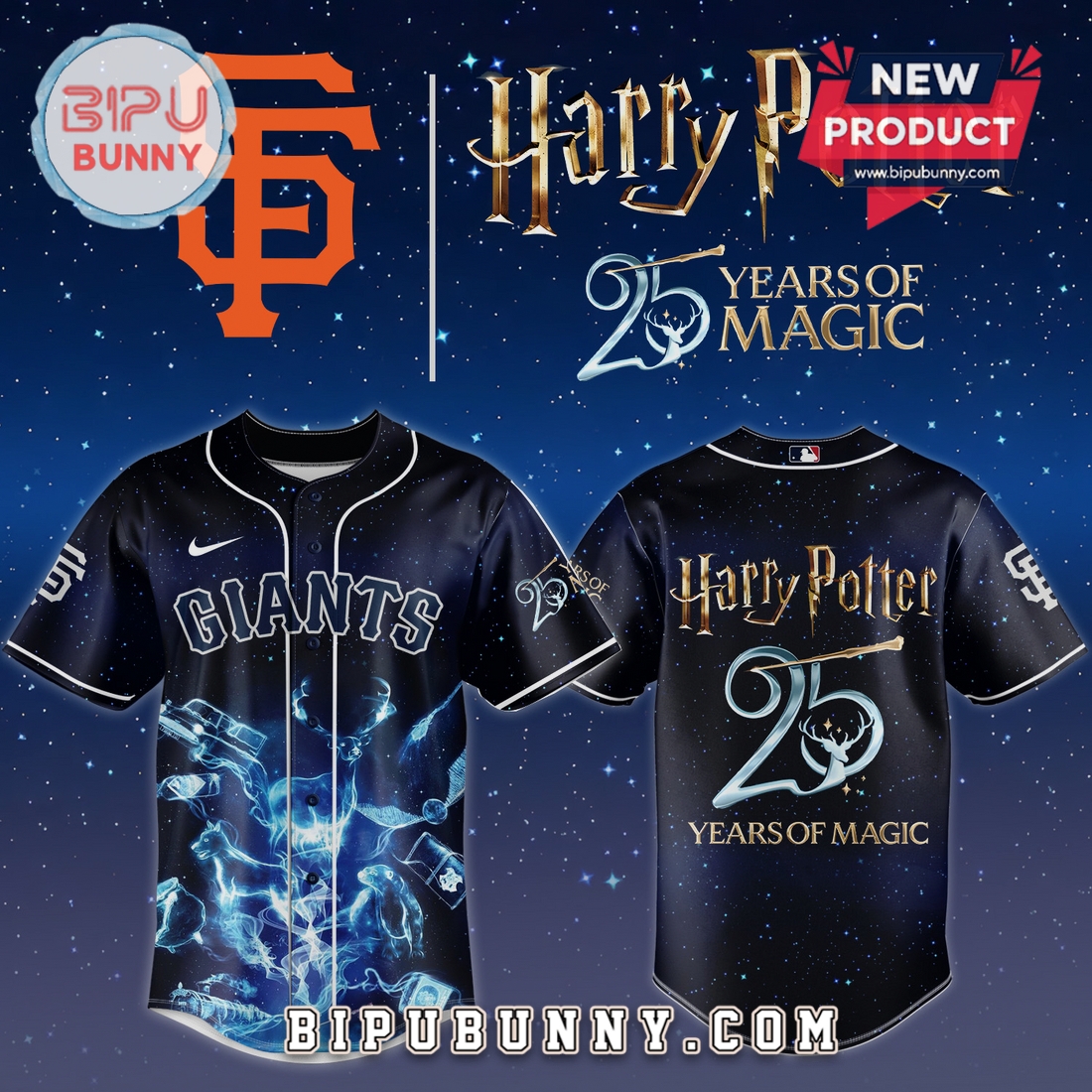 Harry Potter 25 Years of Magic MLB Team Limited Edition Baseball Jersey Harry Potter 25 Years of Magic MLB Team Limited Edition Baseball Jersey