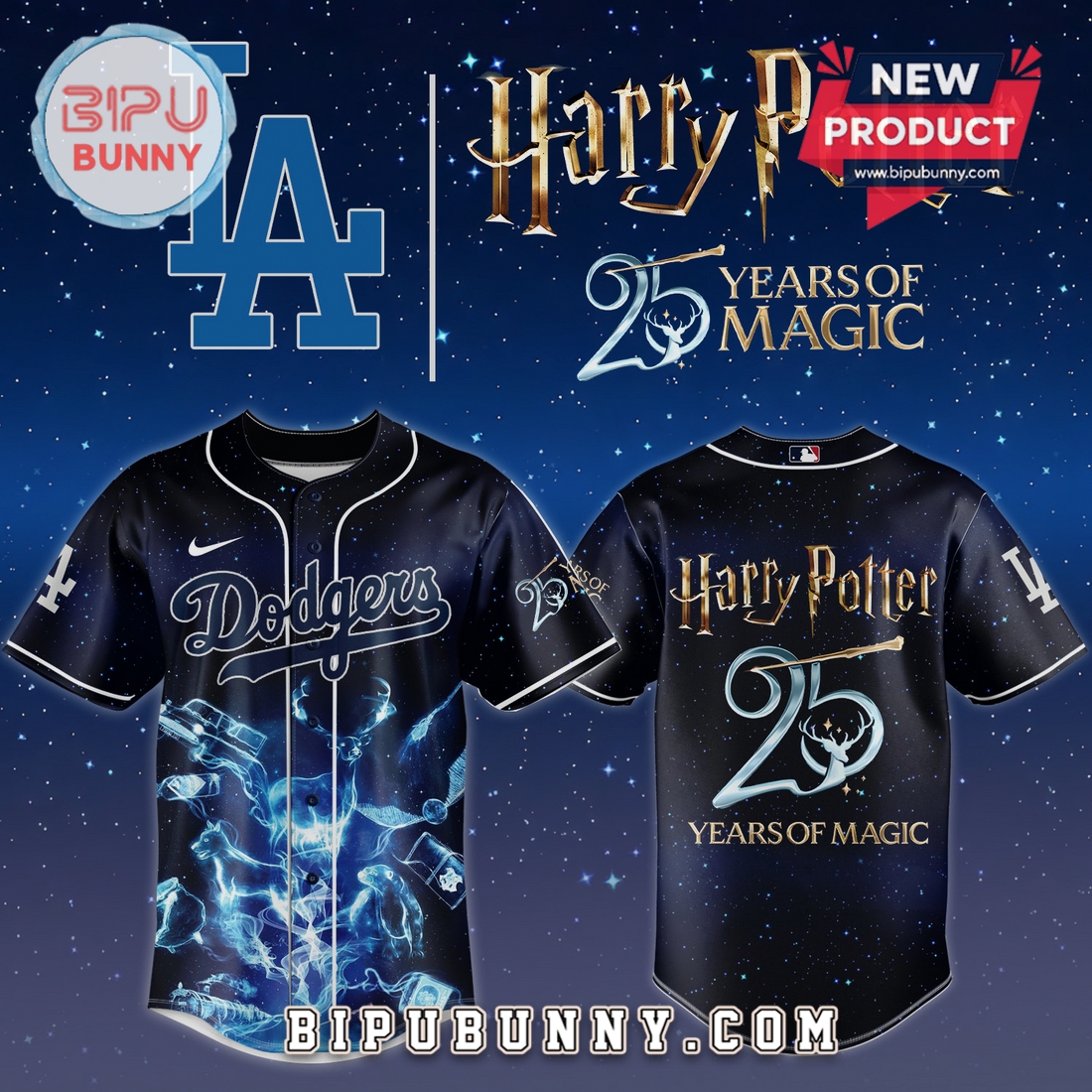 Harry Potter 25 Years of Magic MLB Team Limited Edition Baseball Jersey Harry Potter 25 Years of Magic MLB Team Limited Edition Baseball Jersey