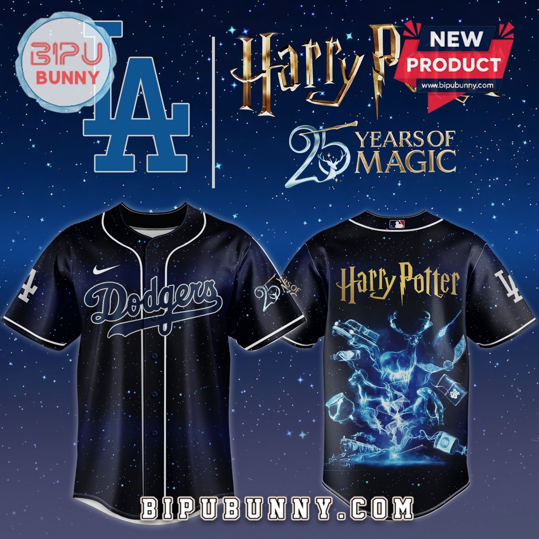 Harry Potter 25th Anniversary MLB Team Graphic Jersey Harry Potter 25th Anniversary MLB Team Graphic Jersey