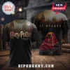 Wear this black Harry Potter tee! Features Hogwarts, 'Philosopher's Stone' text! Back: 'IT BEGINS', '7 POTTER' robe!