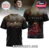 Black Harry Potter t-shirt! Gold text 'Harry Potter AND THE PHILOSOPHER'S STONE' front, 'IT BEGINS' back with red 7 POTTER cape!