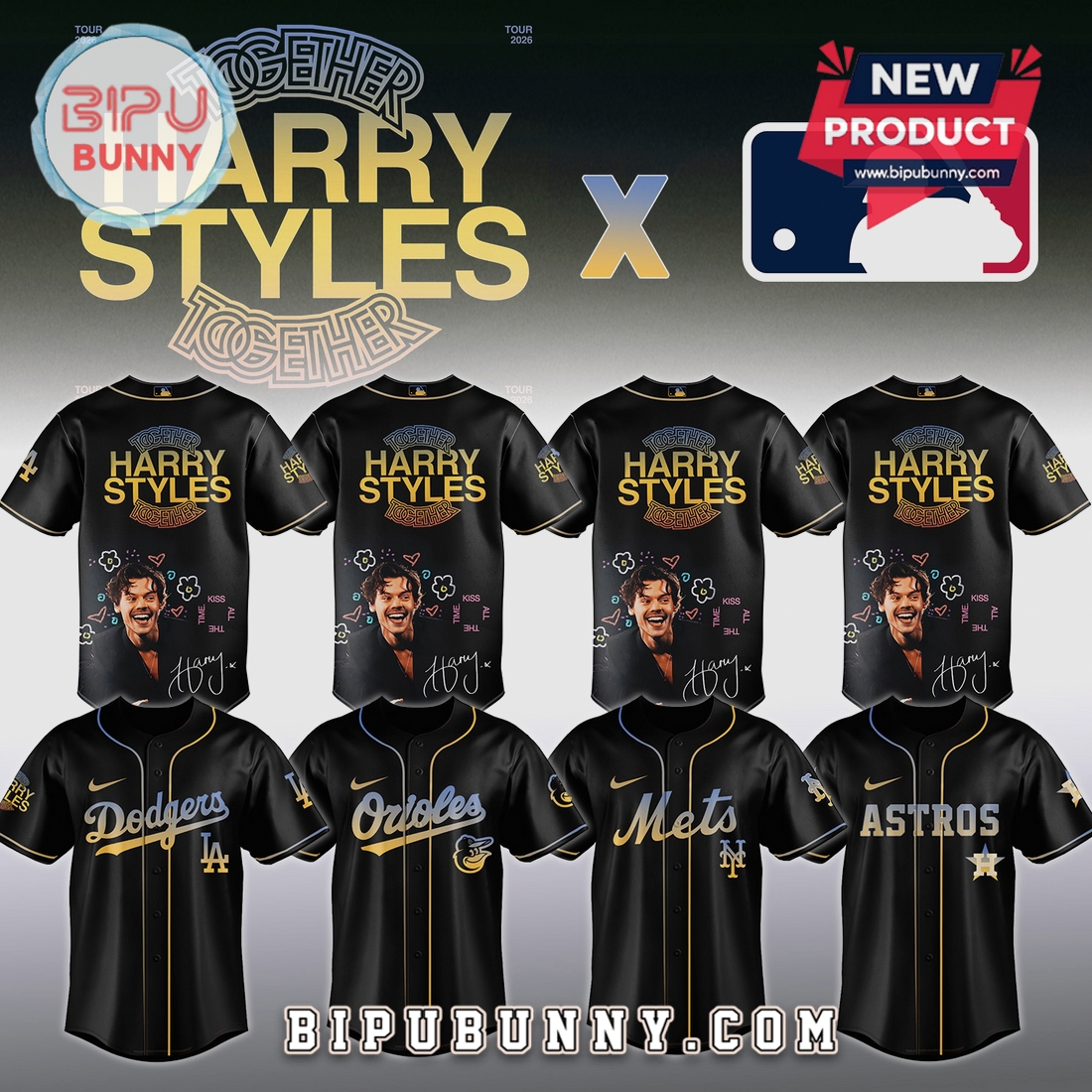 Harry Styles MLB All Teams Together Tour 2026 Limited Edition Jersey Harry Styles MLB All Teams Together Tour 2026 Limited Edition Jersey