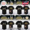Harry Styles baseball jersey, black, gold. Teams: Dodgers, Orioles, Mets, Astros. 'Harry Styles Together' text and image on back!