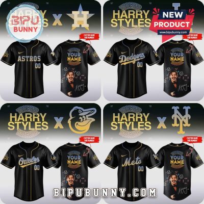 Harry Styles MLB Together Tour 2026 Custom Name Jersey