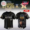 Black baseball jersey with 'Astros,' 'Harry Styles Together' theme! Custom name, number option!
