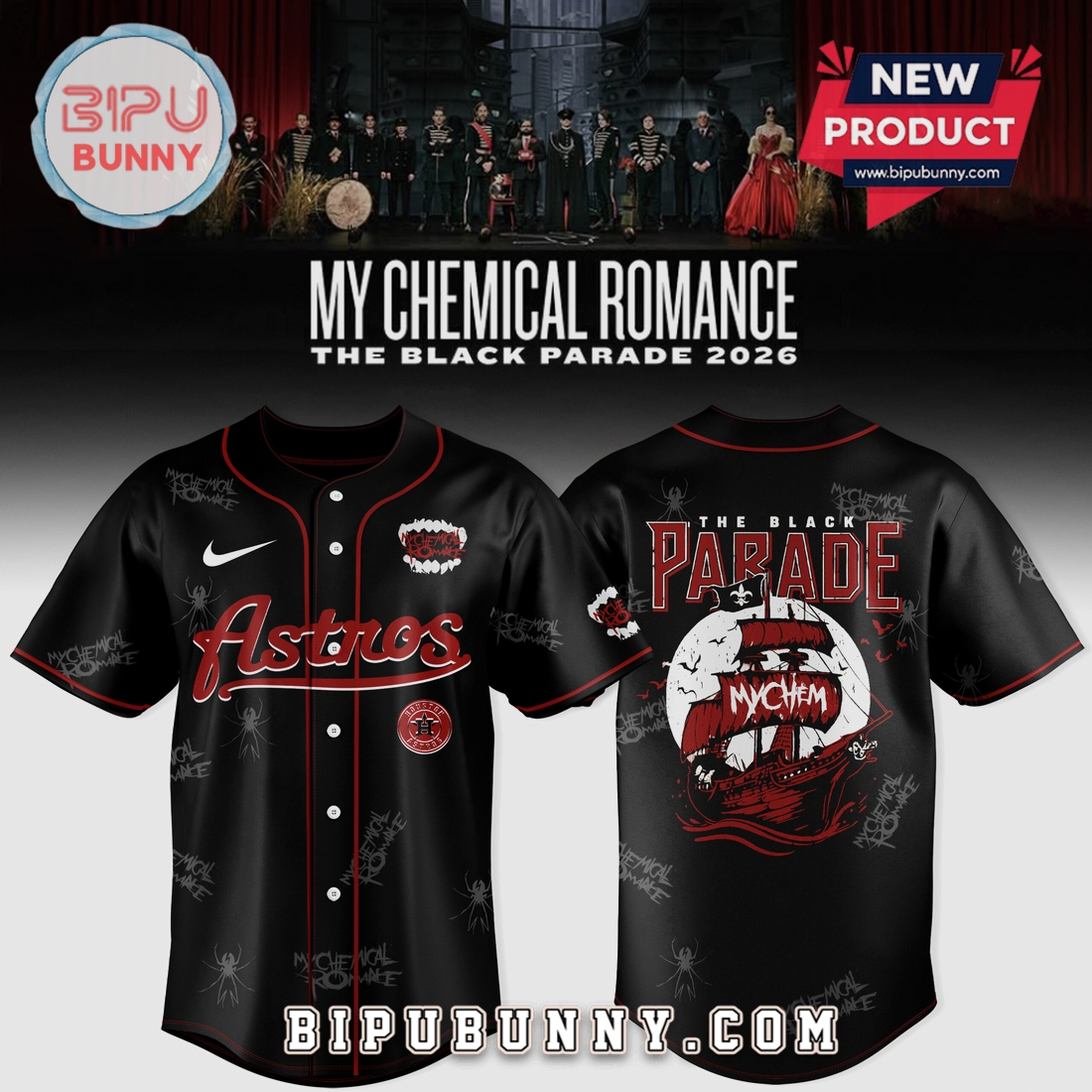 Houston Astros My Chemical Romance The Black Parade Limited Edition Jersey Houston Astros My Chemical Romance The Black Parade Limited Edition Jersey