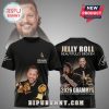 Black t-shirt features Jelly Roll with Grammy Awards design.!