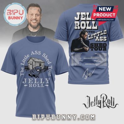 Jelly Roll The Little Ass Shed Tour 2023 Country Music Graphic T-Shirt
