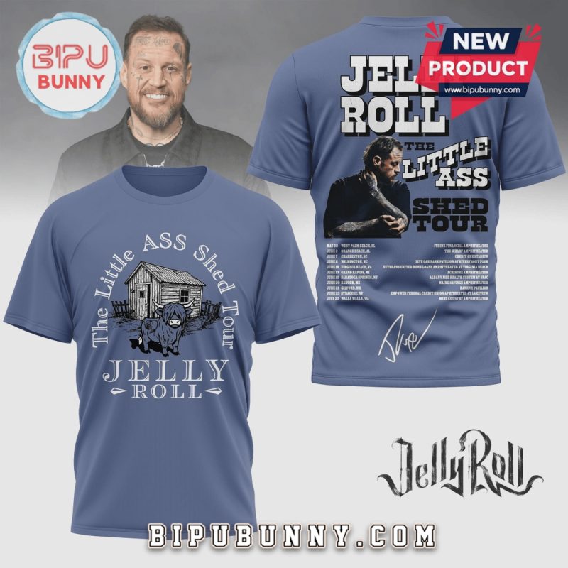 Jelly Roll The Little Ass Shed Tour 2023 Country Music Graphic T-Shirt