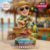 Jimmy Buffett Margaritaville bobblehead! Tropical shirt, straw hat, guitar, parrot, beach theme! Bipubunny.com!