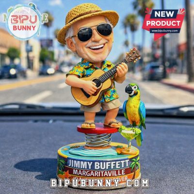 Jimmy Buffett Margaritaville Bobblehead, Island Vibes Forever, Novelty Figure