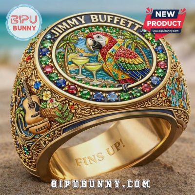 Jimmy Buffett Margaritaville Parrot Fins Up! Novelty Statement Ring