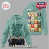 Mint green Jimmy Eat World band hoodie! Front: distressed logo, 4 band members. Back: 'Bleed American' album, retro city tour box art!