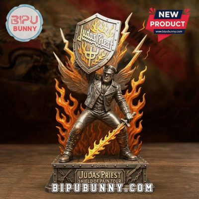 Judas Priest Shield of Pain Tour 2025 Premium Statue Figurine