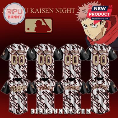 Jujutsu Kaisen Baseball Jersey – Custom MLB Team Anime Jersey