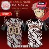 Jujutsu Kaisen Night baseball jersey featuring 'Texas' and customizable name/number!