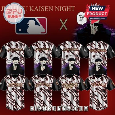 Jujutsu Kaisen MLB Team Inspired Gojo Satoru Design Baseball Jersey