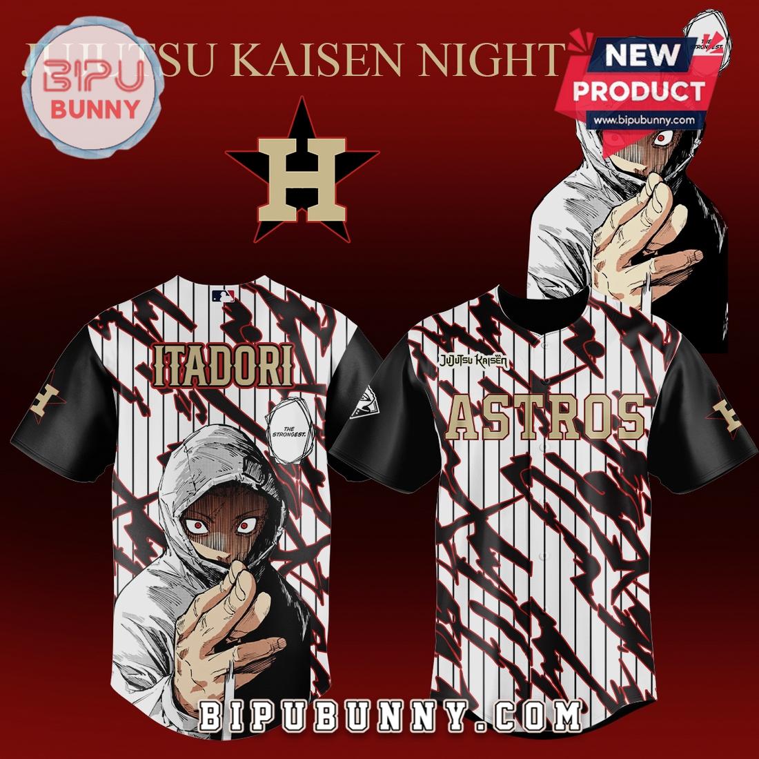 Jujutsu Kaisen MLB Teams 2026 Inspired Baseball Jersey Jujutsu Kaisen MLB Teams 2026 Inspired Baseball Jersey