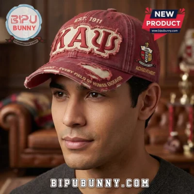 Kappa Alpha Psi 1911 Vintage Distressed Fraternity Baseball Cap