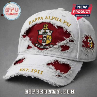 Kappa Alpha Psi Est. 1911 Distressed Embroidered Fashion Cap