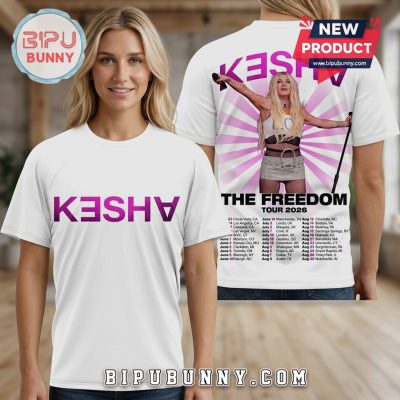 Kesha Freedom Tour 2026 Premium Graphic Concert T-Shirt