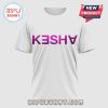 White tee with purple KESHAV text! Bold font print design!