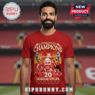 Liverpool Champions 20 League Titles Kings Of Prem Premium Graphic T-Shirt