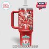 Liverpool Football Club themed tumbler with player collage and champions text!