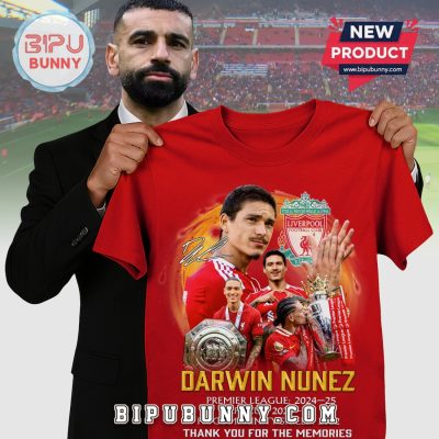 Liverpool Darwin Nunez Thank You Premier League Champions Red T-Shirt