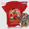 Red tee: Darwin Nunez Liverpool FC soccer graphic! 'Premier League' & 'Thank You For The Memories' text!