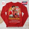 Red long sleeve tee with Darwin Nunez collage, Liverpool FC logo, and text: Darwin Nunez, Thank you for the memories!