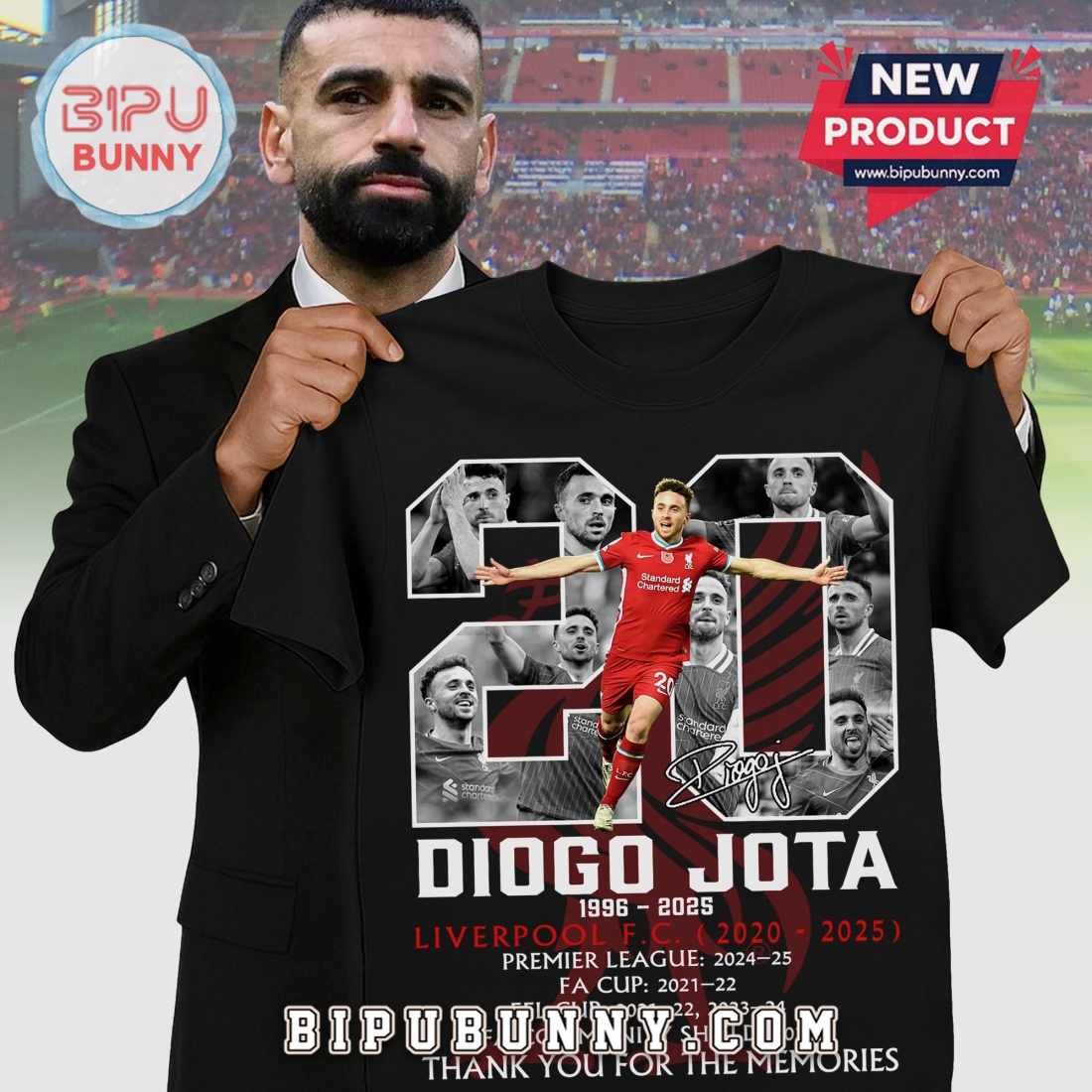 Liverpool Diogo Jota 20 Thank You Memories Football Graphic Premium T-Shirt Liverpool Diogo Jota 20 Thank You Memories Football Graphic Premium T-Shirt