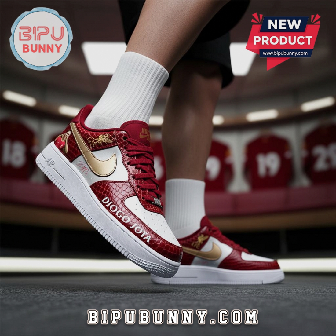 Liverpool Diogo Jota Limited Edition Personalized Premium Air Force 1 Liverpool Diogo Jota Limited Edition Personalized Premium Air Force 1
