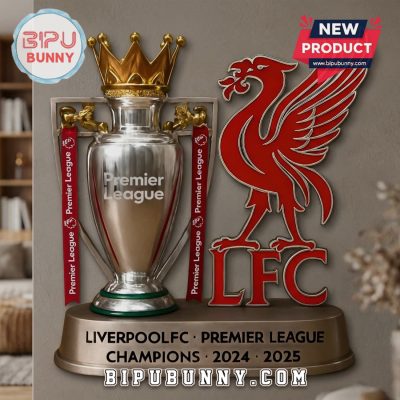 Liverpool FC Champions 2024-2025 Premier League 3D Trophy Figurine