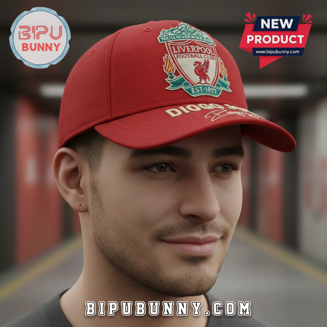 Liverpool FC Diogo Jota Signature Edition Embroidered Red Cap Liverpool FC Diogo Jota Signature Edition Embroidered Red Cap