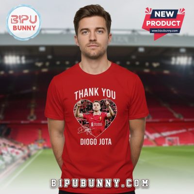 Liverpool FC Diogo Jota Thank You Graphic Red T-Shirt
