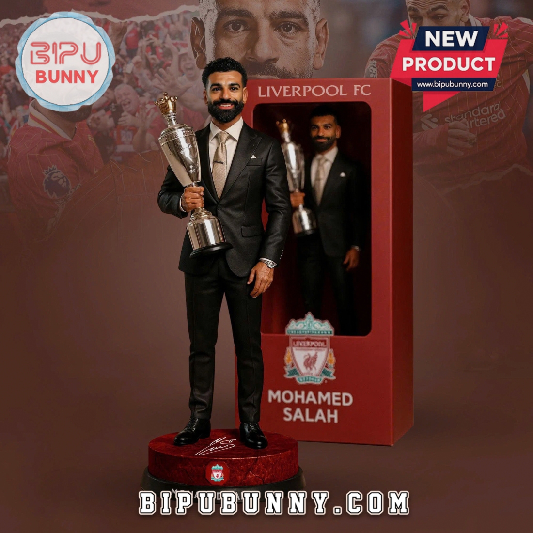 Liverpool FC Mohamed Salah Limited Edition Statue Figurine Liverpool FC Mohamed Salah Limited Edition Statue Figurine