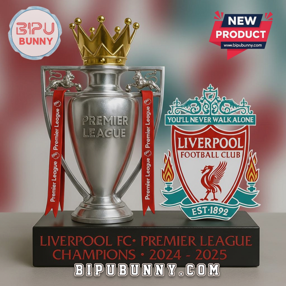 Liverpool FC Premier League Champions 2024-2025 Commemorative Figurine Liverpool FC Premier League Champions 2024-2025 Commemorative Figurine