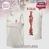 Liverpool F.C. tank top featuring Mo Salah with PFA Player of the Year awards graphic and team celebration collage.!