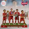 Trent Alexander-Arnold figurine holding Premier League, FIFA Club World Cup, Carabao Cup, and Champions League trophies.!