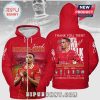 Red hoodie with Trent Alexander-Arnold design! Features text: THANK YOU, TRENT. YOU'LL NEVER WALK ALONE.!