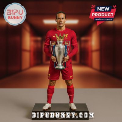 Liverpool Van Dijk Champions League Commemorative Premium Statue